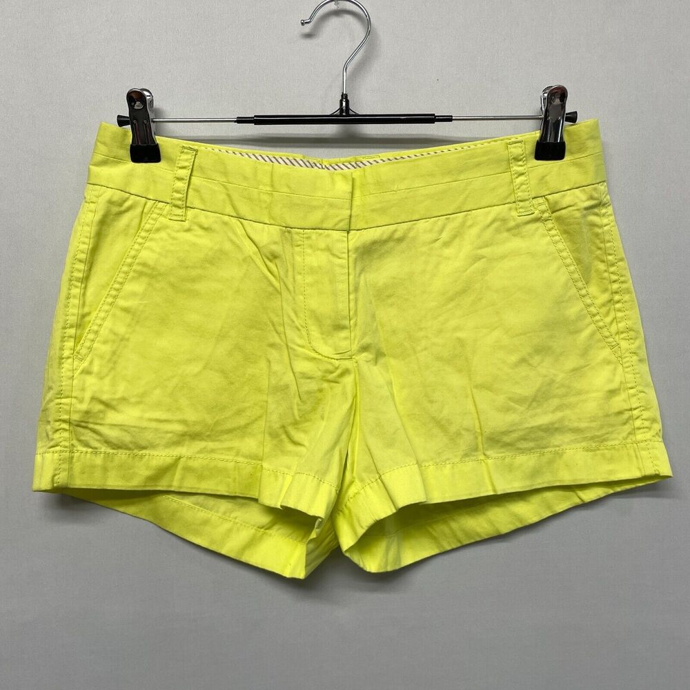 NWT J Crew Women Broken-In Chino Shorts Size 4 Cotton Flat Front B363 -9